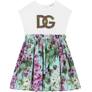 Dolce & Gabbana Kids Multicolor Floral Print Dress